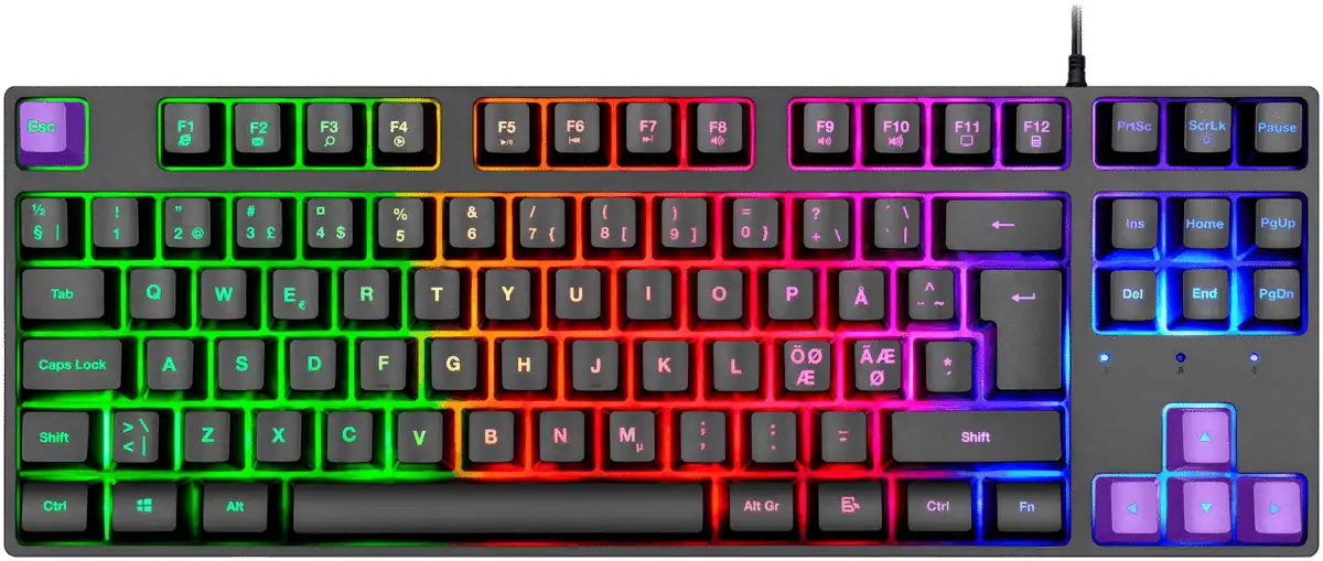 5060 OWL TKL LED Pelinäppäimistö Musta