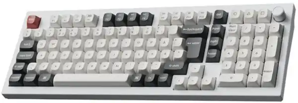 Keychron Q5 Ultra 8K 96% -langaton mekaaninen pelinäppäimistö, Silk POM Brown, valkoinen