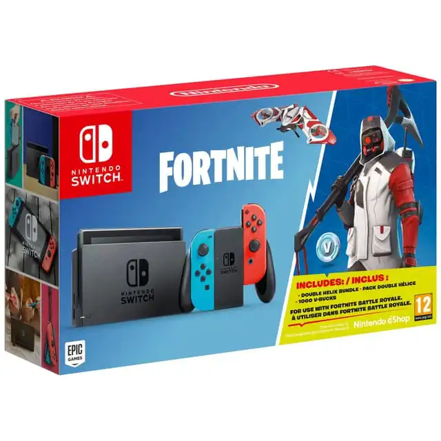 Nintendo Switch pelikonsoli + Fortnite-peli
