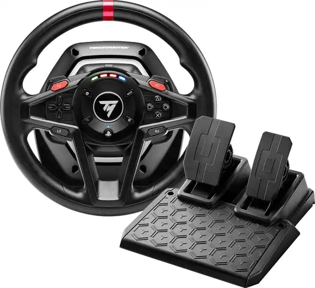 Thrustmaster T128 rattiohjain + polkimet