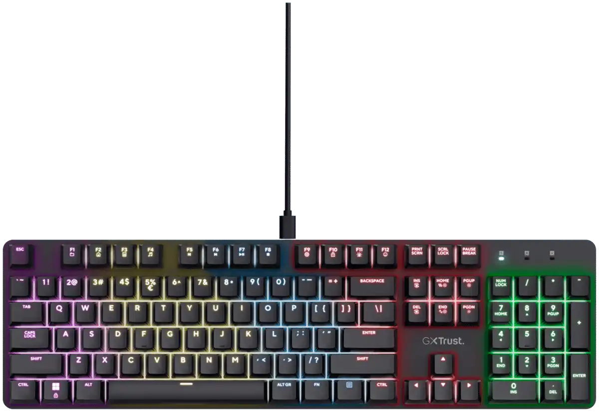 Trust GXT 871 Zora mekaaninen RGB pelinäppäimistö