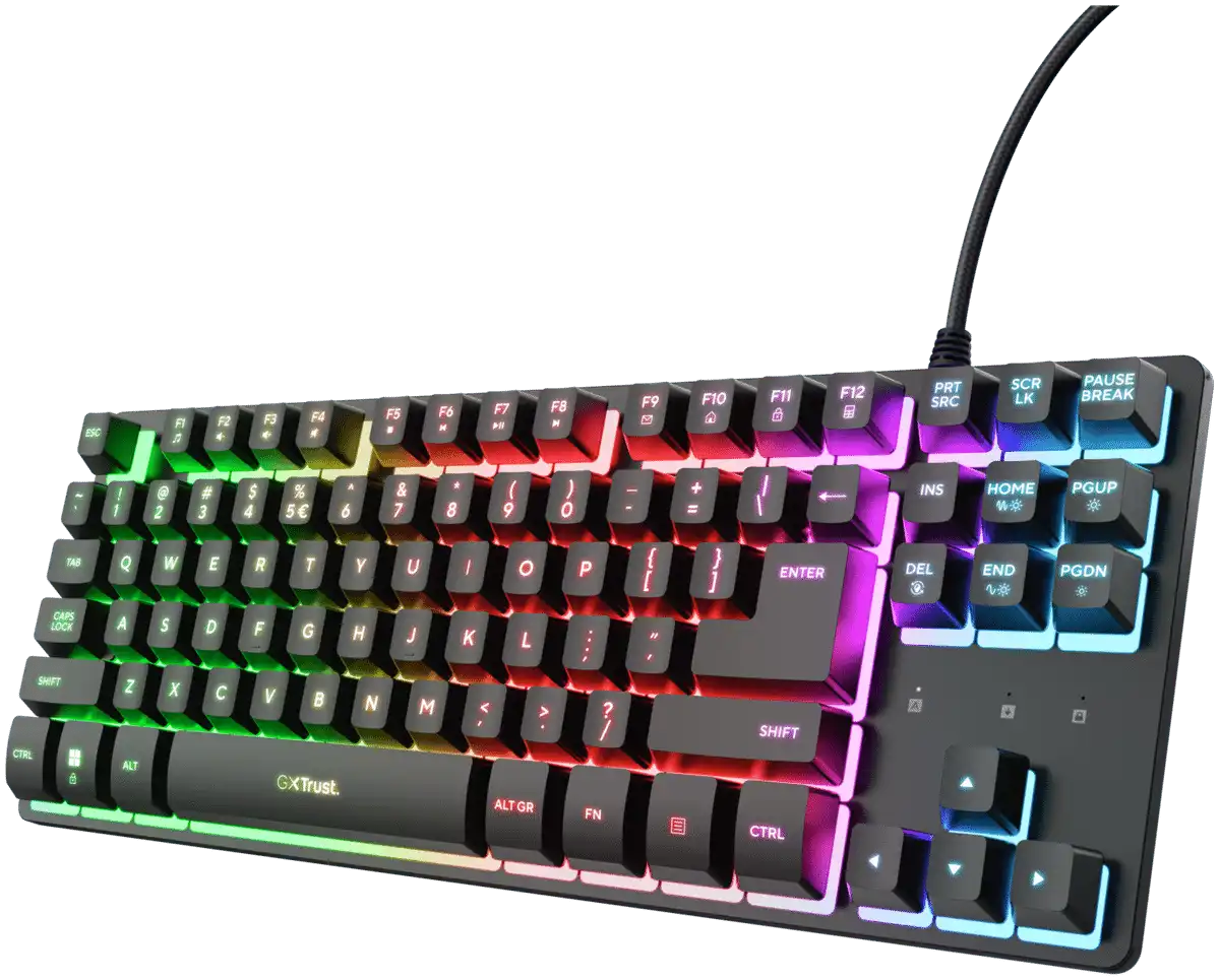 Trust Pelinäppäimistö GXT 833 Thado TKL musta