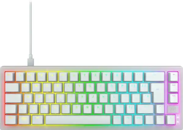 Xtrfy K5V2 RGB Compact 65% -mekaaninen pelinäppäimistö, Cherry MX2A Red, valkoinen